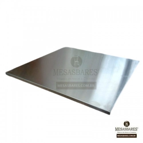 Tampo de Inox Quadrado 60x60 - Cod: 1656